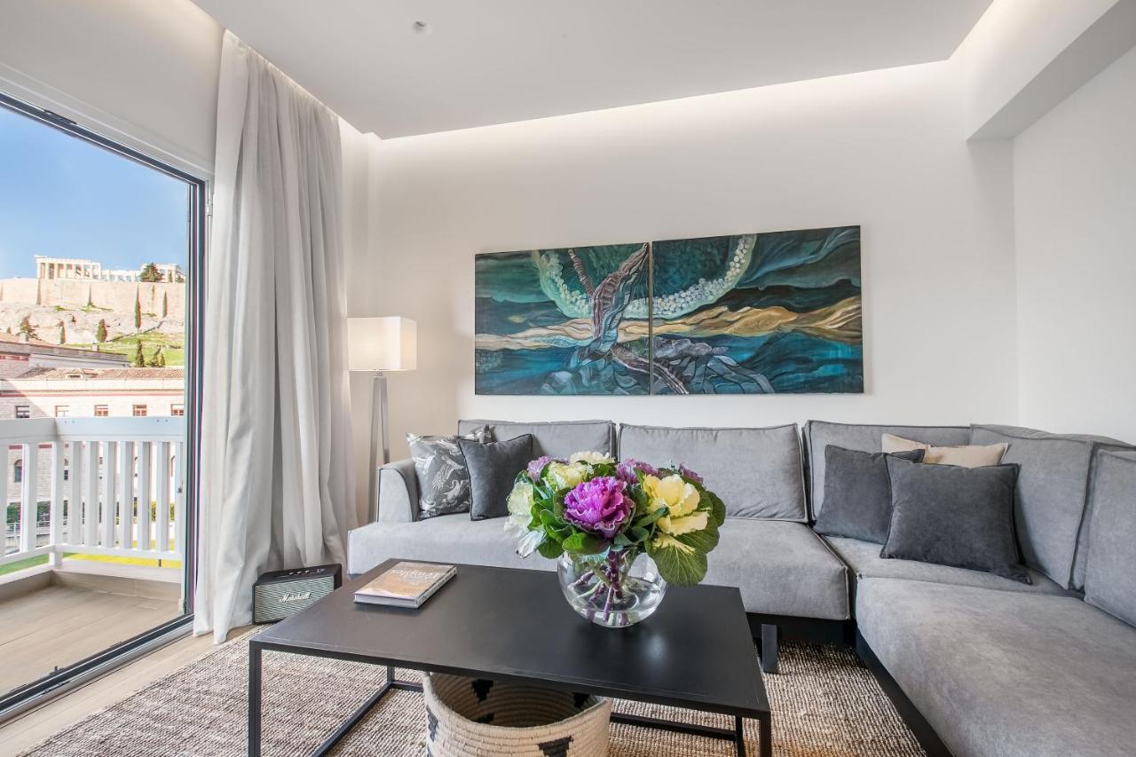 Modern Flat In The Grounds Of Acropolis Monuments -Armonia- Apartment Athena Bagian luar foto